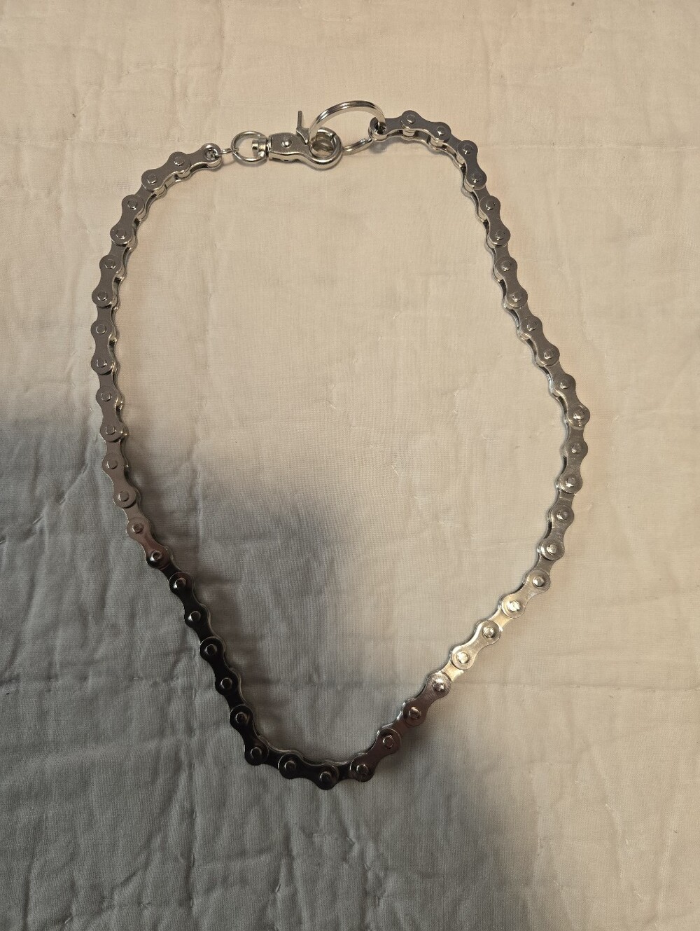 Chrome Bicycle Chain Link Necklace - men's Accessories